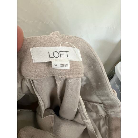 Loft Tan Womens Riveria Slim Pants Size 16 - Picture 4 of 6